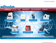 Tablet Screenshot of elektro-moennich.de